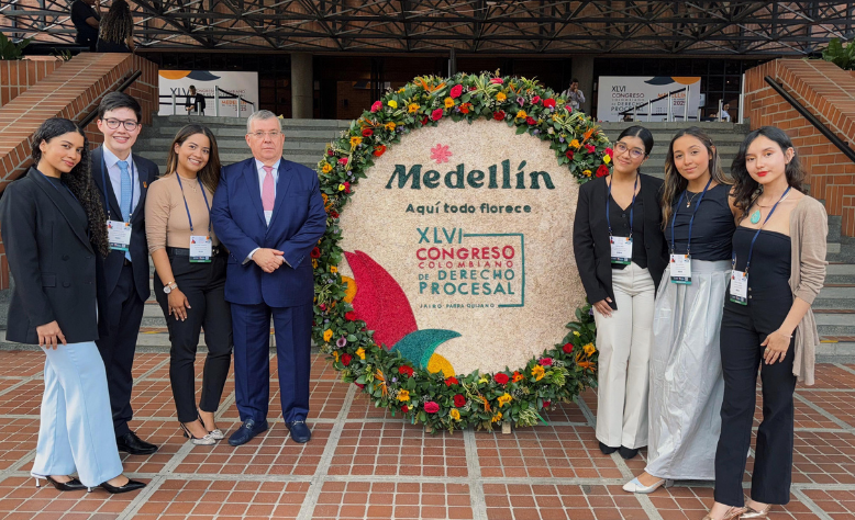 Estudiantes del Programa de Derecho entre los ocho mejores del XLVI Congreso Colombiano de Derecho Procesal