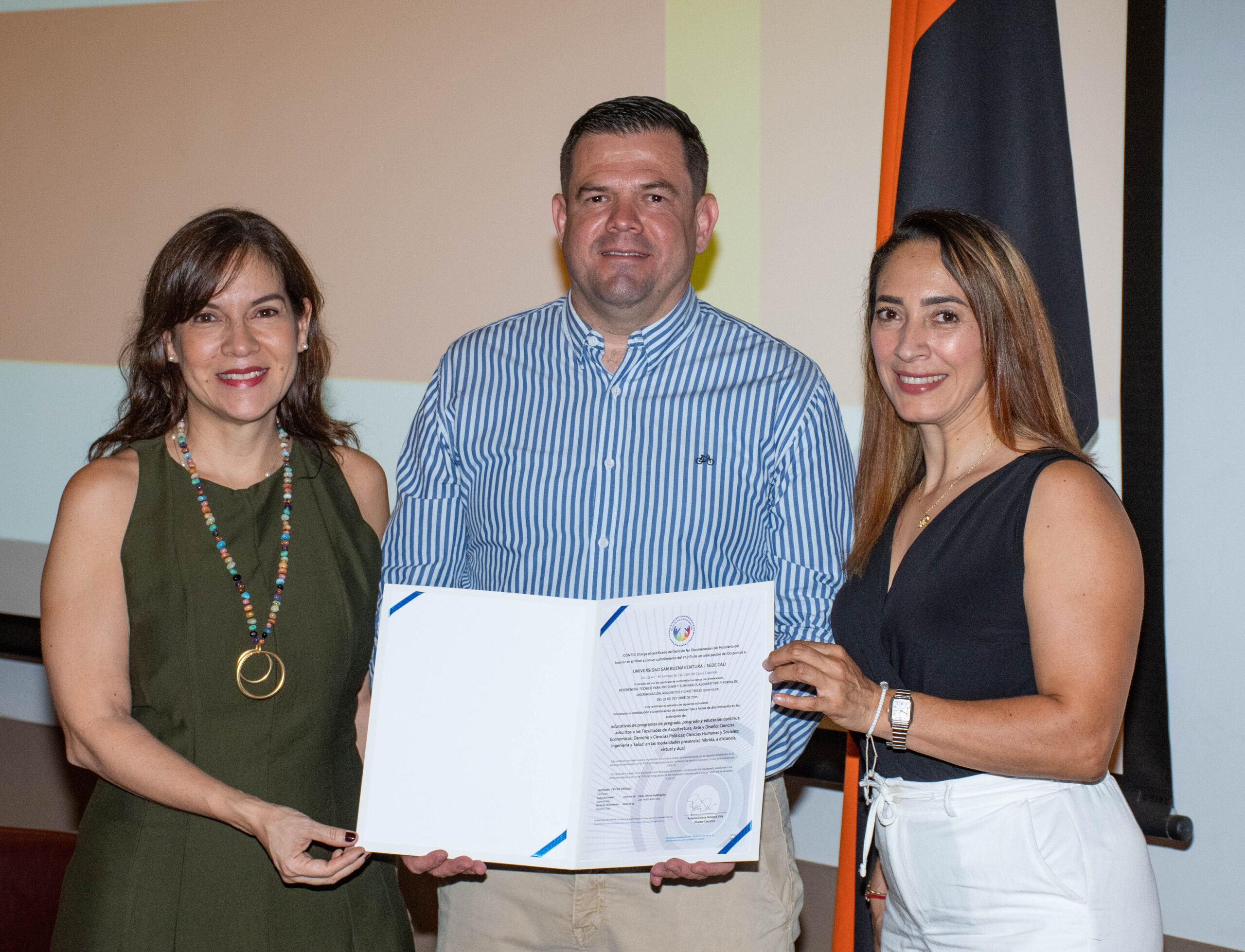 Universidad San Buenaventura Cali recibe el Sello de No Discriminación de ICONTEC